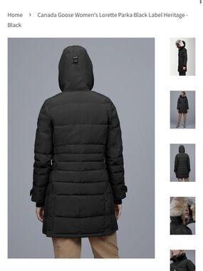 Canada Goose Women's Lorette Parka in Black